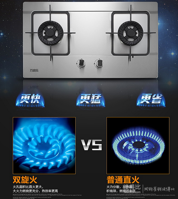 差價明顯：macro萬家樂  JZT-DQZ01(天然氣)(SN) 嵌入式燃氣 598元