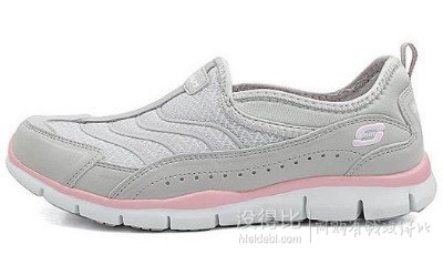 SKECHERS女式Active系列網(wǎng)布橡筋帶一腳蹬運動休閑鞋