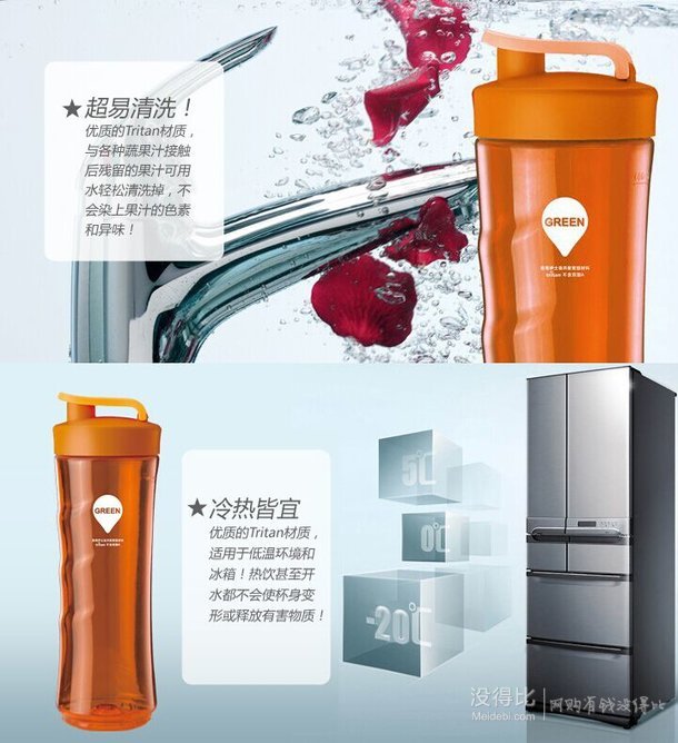 ACA 北美電器  AF-B200Y 立式攪拌器（橙色）  129元包郵