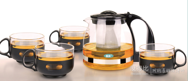 唯成 經(jīng)典款功夫茶具茶壺 一壺四杯套裝禮盒700ml 折約15元（29.9，199-100）