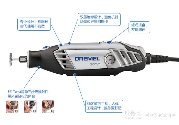 DREMEL 琢美 3000-N/10 電磨機 F0133000RA 239元包郵（329，每100-30）