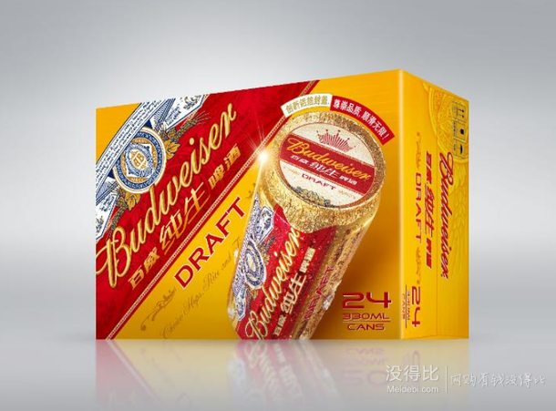 Budweiser 百威純生啤酒330ml*24聽 84元（168，199-100）