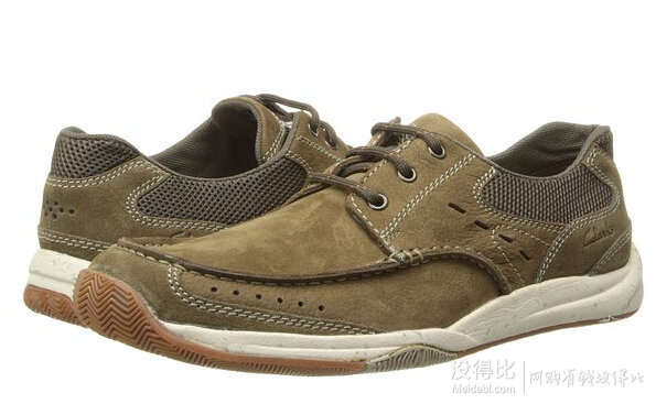 限碼數(shù)：Clarks 男士 精品磨砂皮休閑鞋 Allston Edge