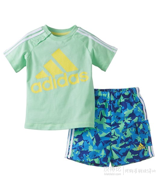 adidas Kids 阿迪達(dá)斯 I J B BEACH SET INFANT BOY Apr 男童 針織套裝 S17167