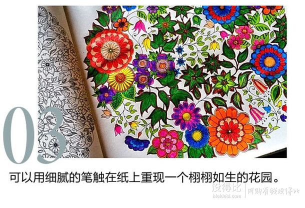 秘密花園：一本探索奇境的手繪涂色書  折約18.9/本（31.5，滿100-50）
