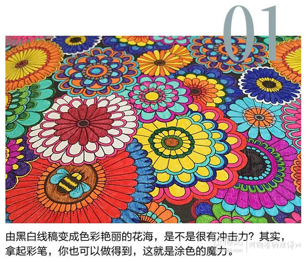 秘密花園：一本探索奇境的手繪涂色書  折約18.9/本（31.5，滿100-50）