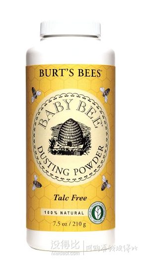 不含滑石粉：Burt's Bees 小蜜蜂  婴儿爽身粉 210g*3瓶