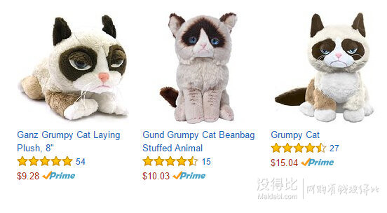 Gund Grumpy Cat 不爽貓毛絨公仔