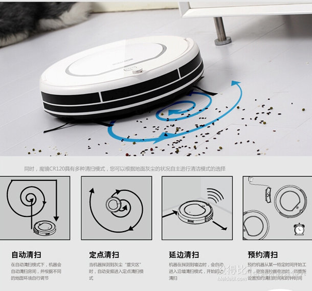 ECOVACS 科沃斯 地寶魔鏡 CR120-WI 智能掃地機(jī)器人 