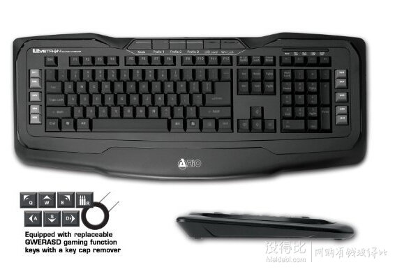 AZIO LeveTron 魔弓 KB555U  LED背光游戲鍵盤  81.9元