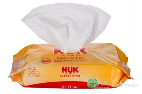 NUK 超厚特柔嬰兒濕巾三包促銷裝 80片*3包 