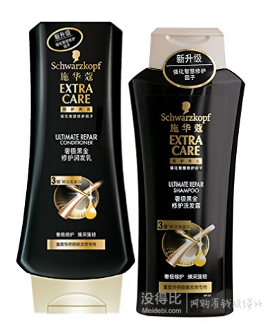 施華蔻 黑金洗發(fā)露400ml+潤發(fā)乳400ml  89元包郵 （原價(jià)149）