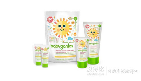 湊單！BabyGanics 甘尼克寶寶  嬰兒保濕防曬乳 SPF50+（59ml*4支）
