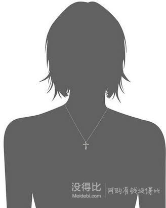 直郵到手約￥247！925純銀10分鉆十字架項鏈