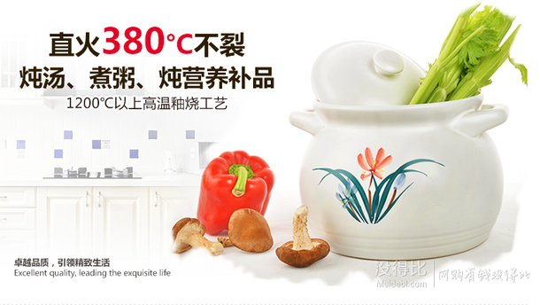 Lilac紫丁香  耐高溫陶瓷燜燒煲BS4800  折39.5元（79元，199-100）