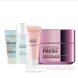LOREAL 歐萊雅 清潤(rùn)補(bǔ)水套裝（膜力霜+護(hù)膚旅行3件套）99元（199-100）