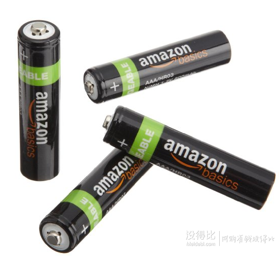 無需海淘！AmazonBasics 亞馬遜倍思 AAA型（7號(hào)）鎳氫預(yù)充電可充電電池（4 節(jié)、800 毫安）