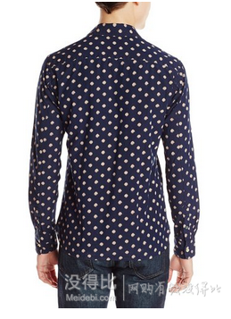 Scotch &amp; Soda Chic Indigo Inspired 男士碎花長(zhǎng)袖襯衫