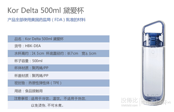 騎行必備！KOR 酷水 黛愛運動杯500ml 紫色