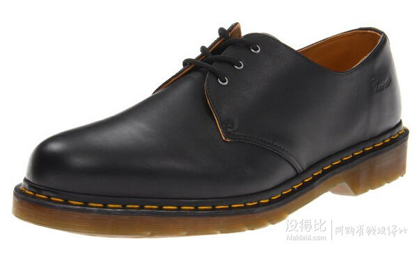 Dr. Martens 男士軟羊革3孔系帶皮鞋 396.88元