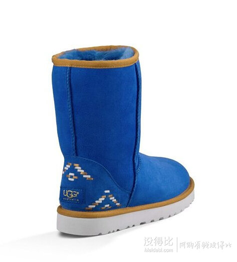 UGG Australia  Classic Short Rustic Weave 編織元素中幫雪地靴