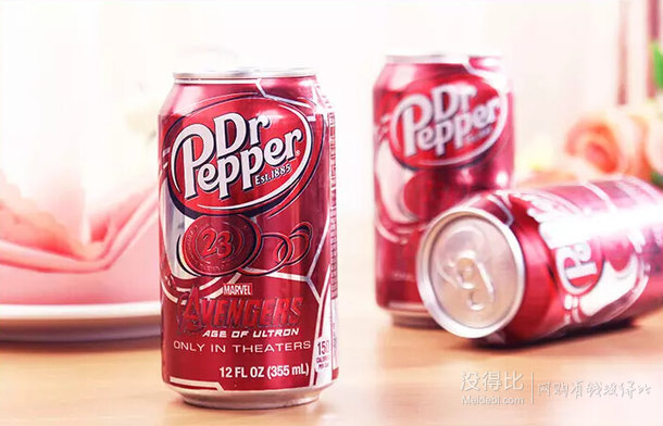 DrPepper 胡椒博士 汽水355ml*8聽 折34元/件（42.52件8折）