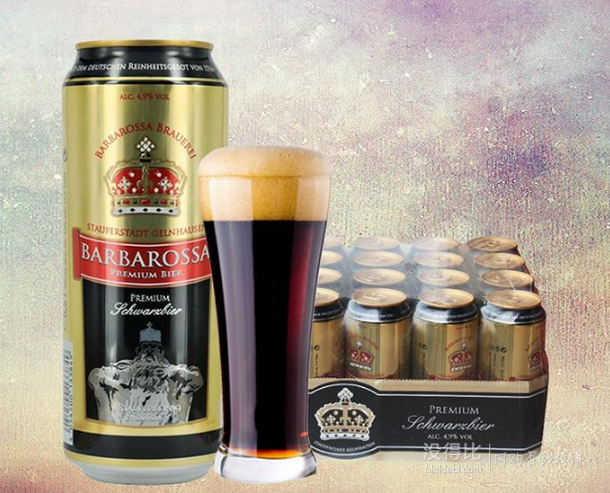 德國(guó)進(jìn)口 Barbarossa凱爾特人 黑啤酒 500ml*24  折約60元(119元，199-100）