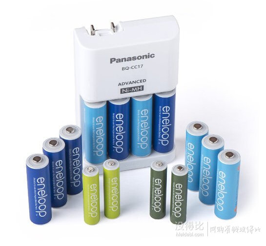 直郵到手230元！Panasonic 松下 eneloop愛老婆 K-KJ17MZ104A 智能充電套裝