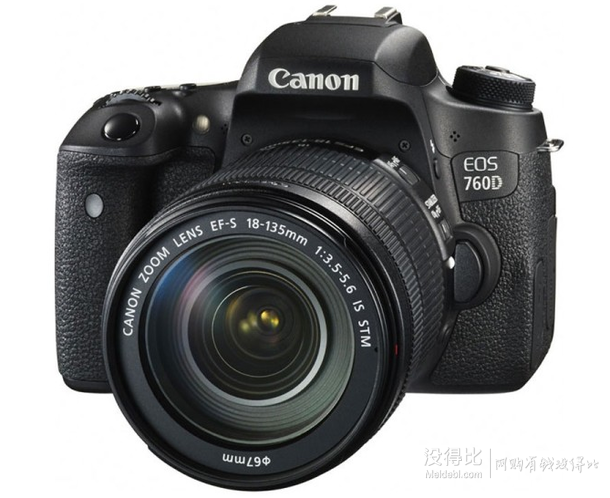 Canon 佳能 EOS  760D單反套機（EF-S 18-135mm f/3.5-5.6 IS STM鏡頭） 5499元包郵（5699-200）