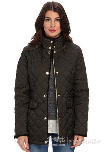 Nautica 諾帝卡 Faux Shearling 中長款女式棉服
