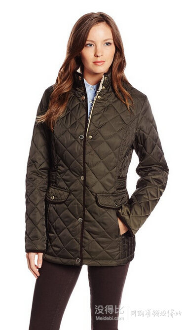 Nautica 諾帝卡 Faux Shearling 中長款女式棉服