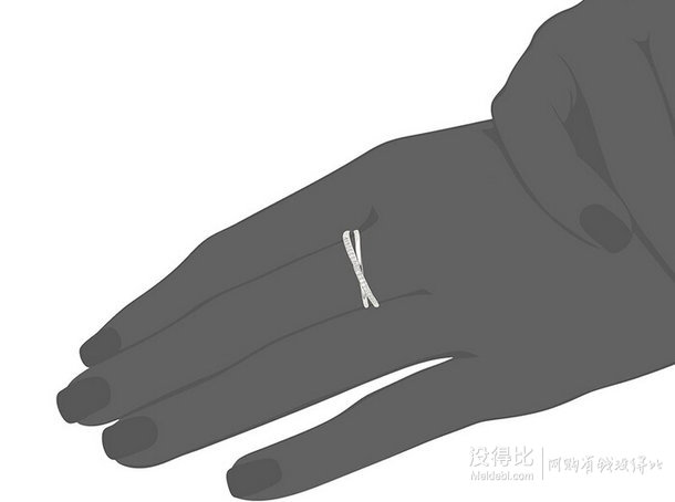 直郵到手約￥195！10分碎鉆925純銀戒指
