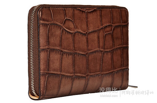 COACH 蔻馳 Bleecker Pinn Matte鱷魚皮紋錢包