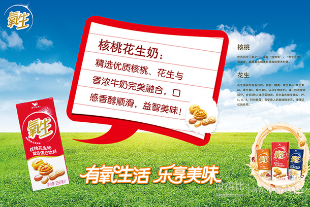 雙重優(yōu)惠！統(tǒng)一 氧生核桃花生奶 250ml*24盒/箱  22.45元（59.9元，買一贈(zèng)一疊加用券）