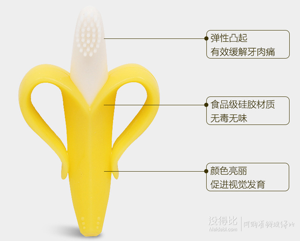客戶端：美國Baby Banana 香蕉寶寶 硅膠嬰兒牙膠  折約25元(49，199-100)