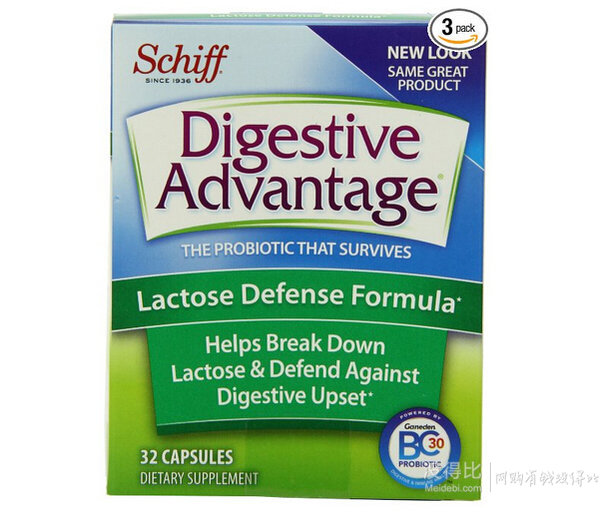 Schiff 益生菌助消化膠囊 32粒*3盒裝