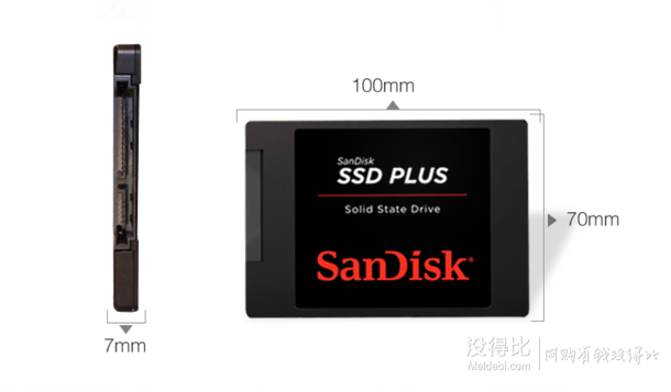 SanDisk 閃迪 加強(qiáng)版 120G SATA3 固態(tài)硬盤 248元包郵(288-40)