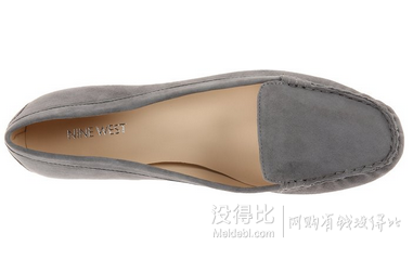 Nine West 玖熙 女士真皮一腳蹬豆豆休閑鞋