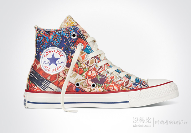 雙11預(yù)售！CONVERSE匡威   條紋花朵印花板鞋  161.55（定金35+126.55）