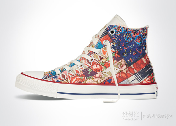 雙11預(yù)售！CONVERSE匡威   條紋花朵印花板鞋  161.55（定金35+126.55）