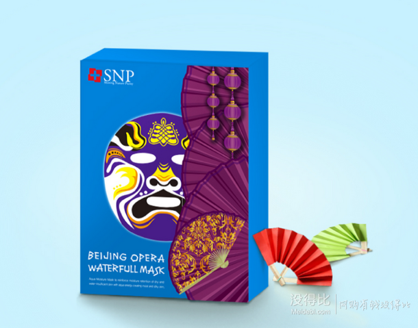 SNP  京劇柔滑保濕面膜10片  55元
