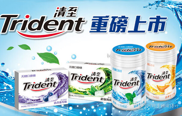 Trident清至 無糖口香糖 清涼薄荷 54克約40粒   約4.9元(9.9元，可滿199-100)