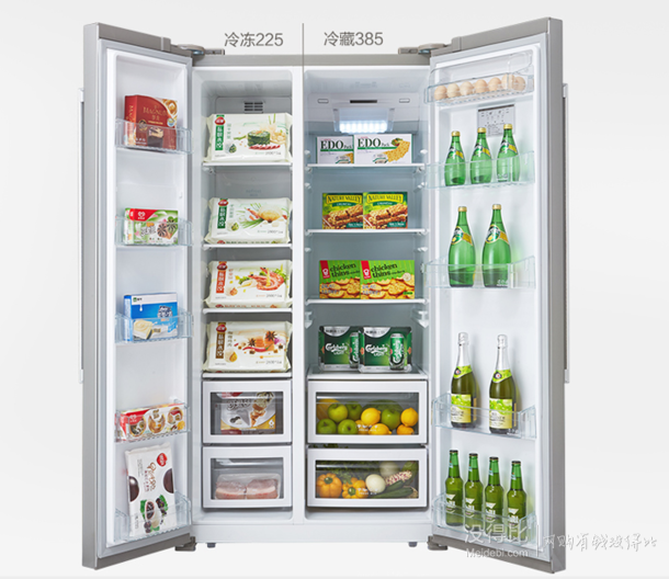 Midea 美的 BCD-610WKM 610升 對開門冰箱  3399元包郵（3699-300）