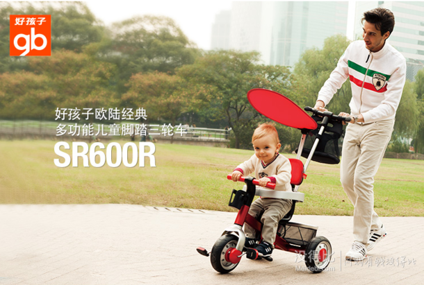 Goodbaby 好孩子 SR600R-L009 多功能兒童三輪腳踏車319元（滿399-80）