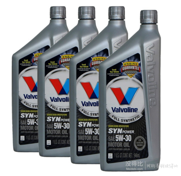 Valvoline 勝牌 SYN POWER 星皇 5W-30 全合成機(jī)油（SN）278元包郵，可滿(mǎn)600-100
