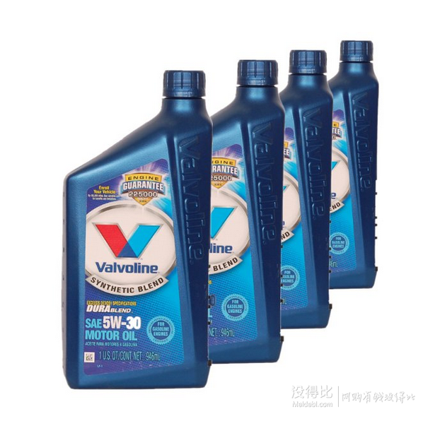 Valvoline 勝牌 DURA BLEND 星馳 5W-30 合成機(jī)油 946ml*4桶178元包郵（可滿600-100）
