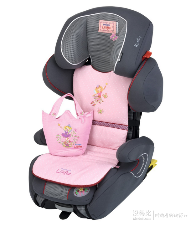 Kiddy 奇蒂 領(lǐng)航者 Fix 兒童安全座椅 莉莉公主限量版（蜂窩減震、ISOFIX）1249元包郵（1599，雙重優(yōu)惠）