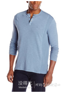 三色可選！Calvin Klein Jeans Henley 男款長(zhǎng)袖T恤