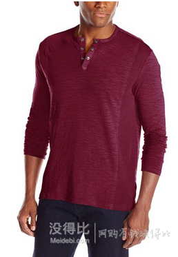 三色可選！Calvin Klein Jeans Henley 男款長(zhǎng)袖T恤