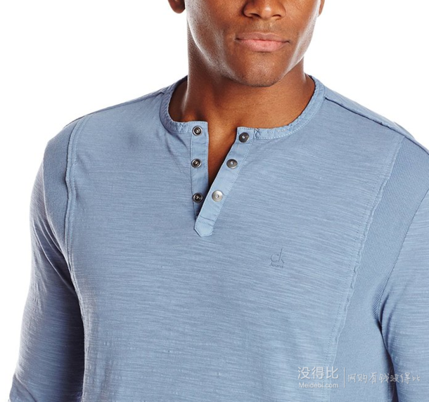 三色可選！Calvin Klein Jeans Henley 男款長(zhǎng)袖T恤